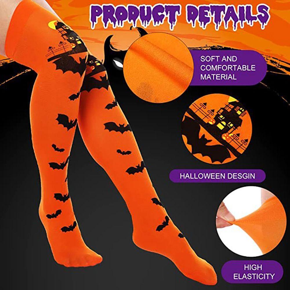 Vớ Dài Qua Gối Co Giãn Hóa Trang Nhân Vật Người Dơi Phong Cách Lolita