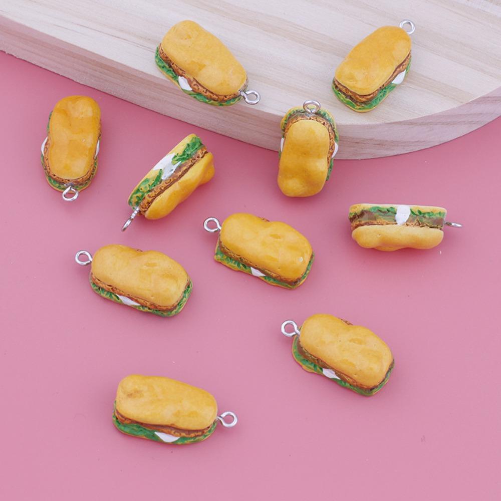CHOOKEY Set 20 Mô Hình Bánh Hamburger Mini Bằng Nhựa Resin Trang Trí Cho Nhà Búp Bê