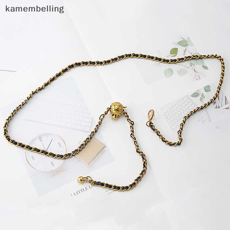 Thắt Lưng Dây Xích Kim Loại Thời Trang Cho Nữ