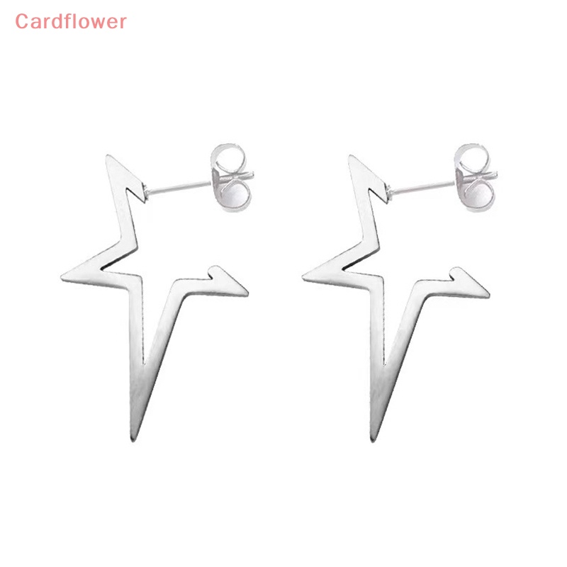 1 Đôi Bông Tai Ngôi Sao Bằng Thép Không Gỉ Thời Trang Mới