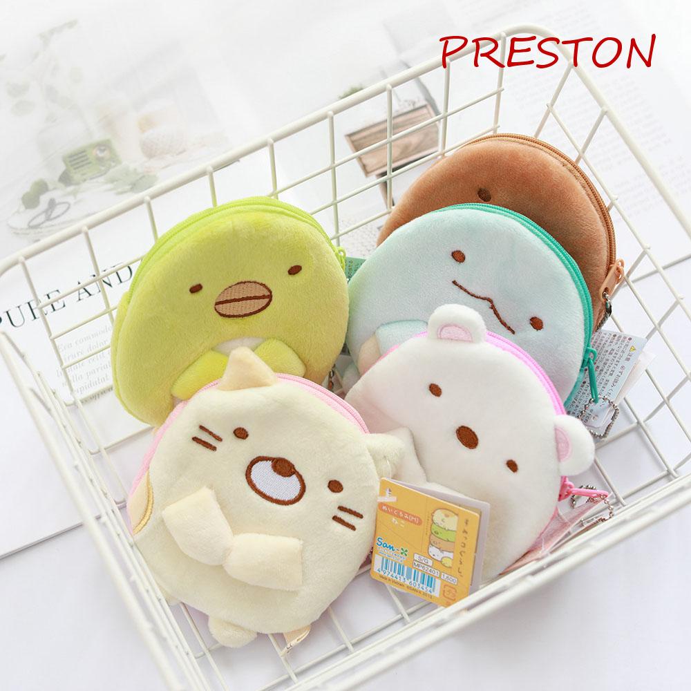 Ví Đựng Tiền Xu Hình Sumikko Gurashi / Mèo / Vịt Nhồi Bông Xinh Xắn Có Dây Cáp USB