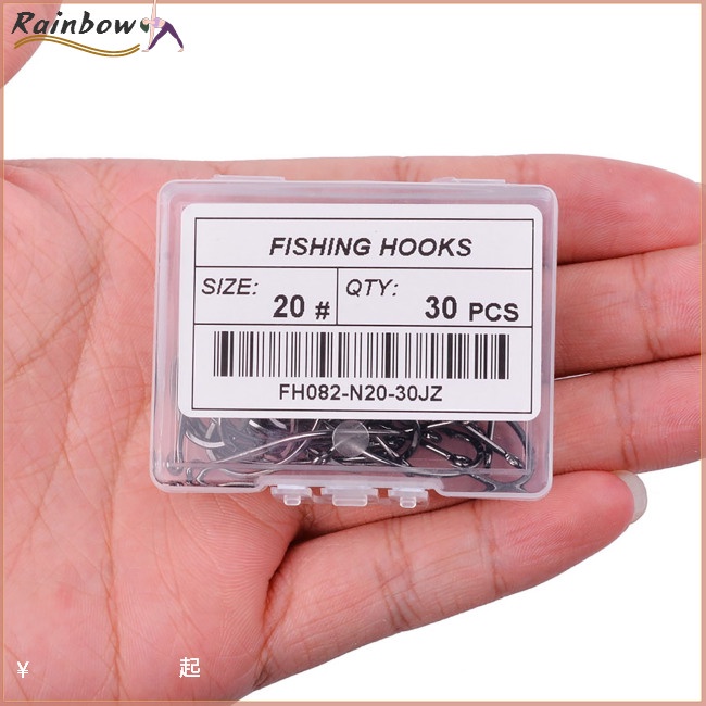 Set 10 / 50 Lưỡi Câu Cá Bằng Thép Carbon Cao Cấp