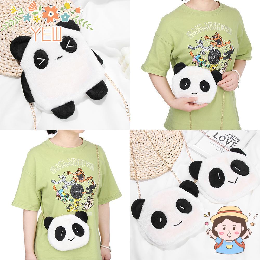 Túi Đeo Chéo Phủ Lông Hình Thú Hoạt Hình Thời Trang Thu Đông Đáng Yêu Dành Cho Nữ