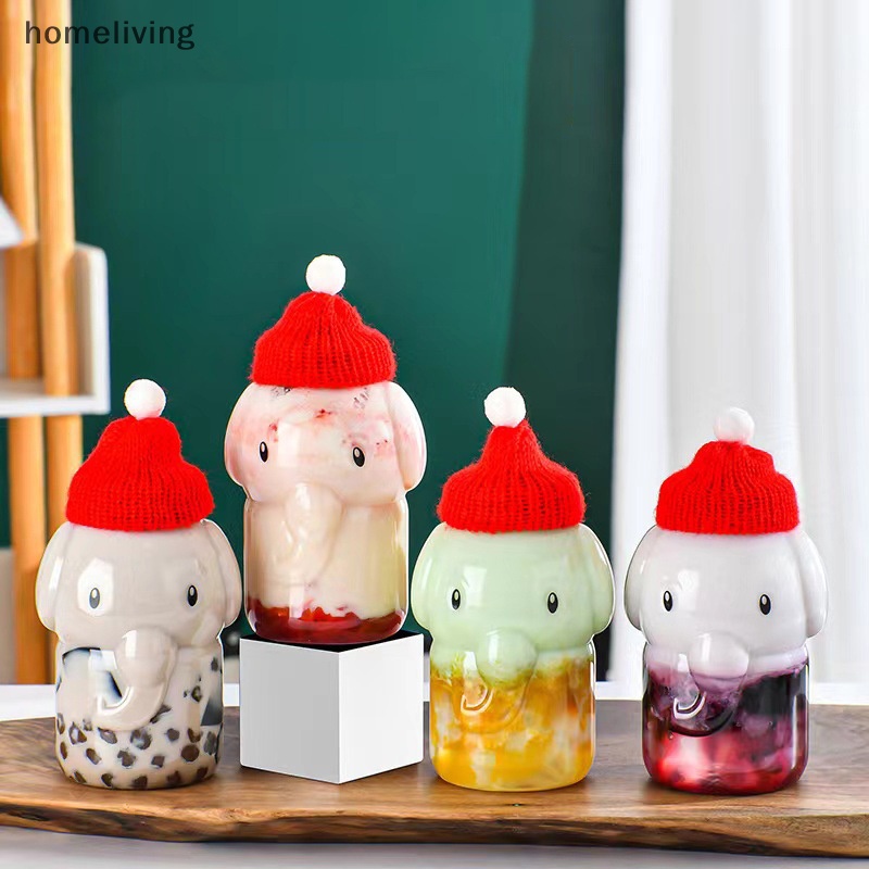 Bình Đựng Nước Trà Sữa / Trà Sữa Hình Chú Voi Nhỏ Dễ Thương Dùng Làm Quà Tặng Giáng Sinh VN