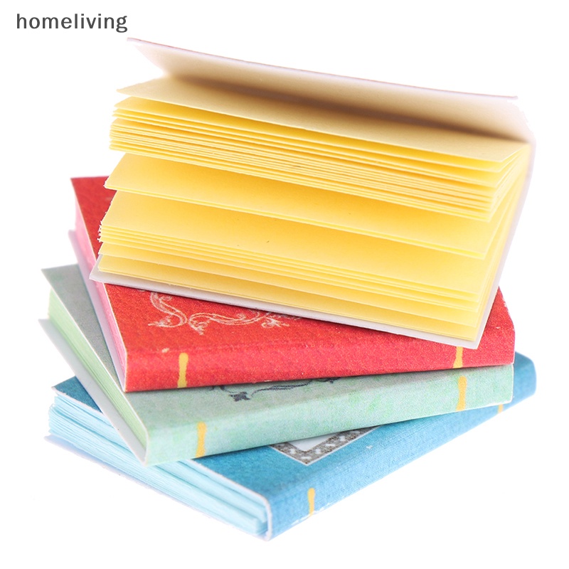 Set 4 Cuốn Sổ Mini Tỉ Lệ 1: 12 Dùng Để Trang Trí Nhà Búp Bê