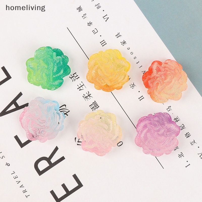 Bộ 2 Kẹp Tóc Hoa Trà Dạ Quang Xinh Xắn