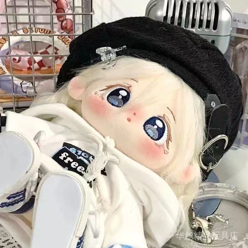Búp Bê Em Bé Bằng Vải Cotton 20cm Kèm Bộ Xương Tóc Dễ Thương