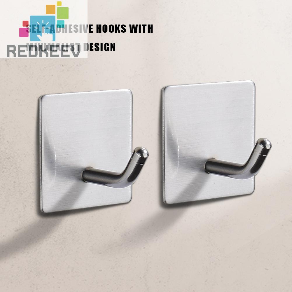 Bộ 4 Móc Treo Đồ Dán Tường Bằng Thép Không Gỉ 304