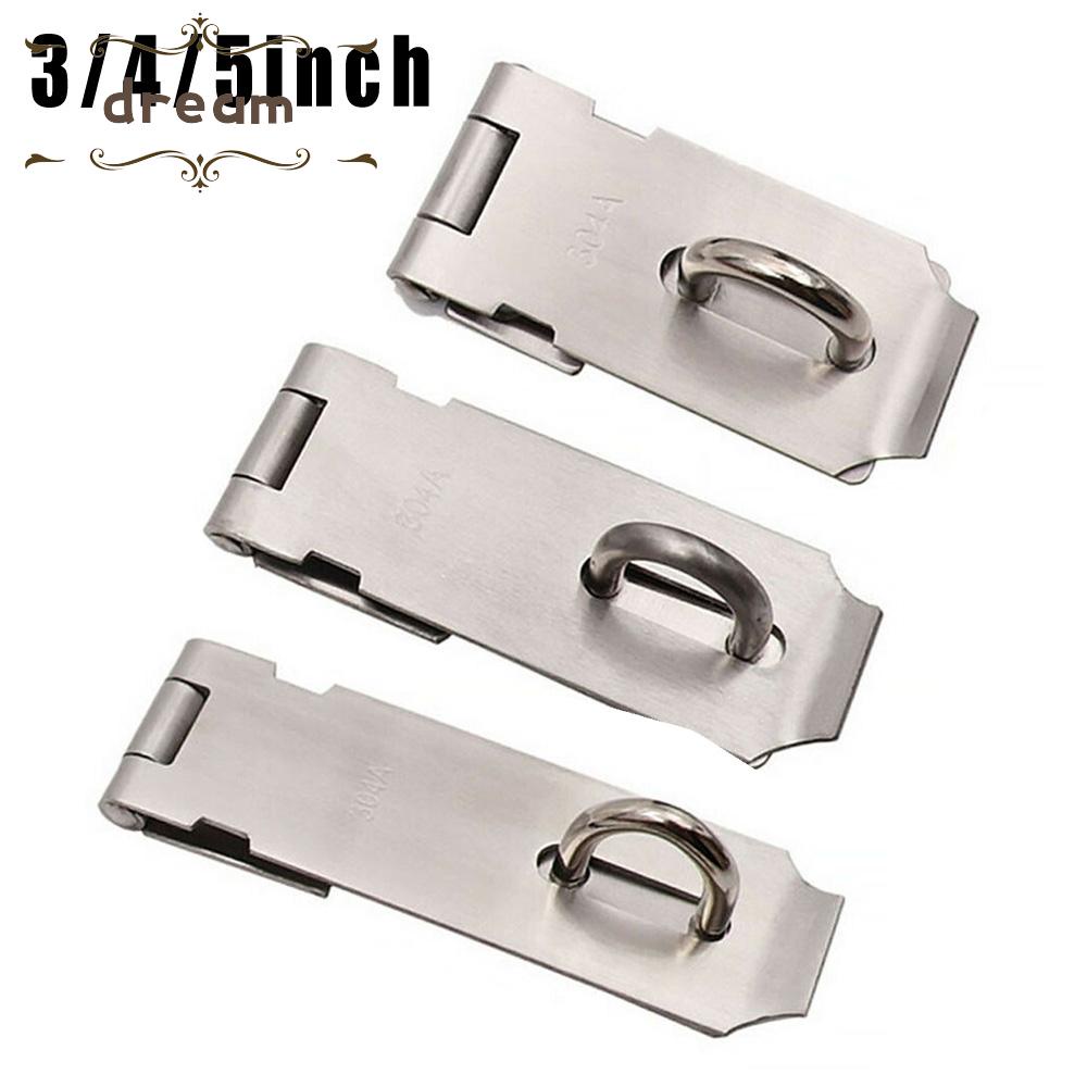 【DREAMLIFE】Door Bolt Drawer Home Padlock Buckle Safety Stainless Steel Tool Cabinet