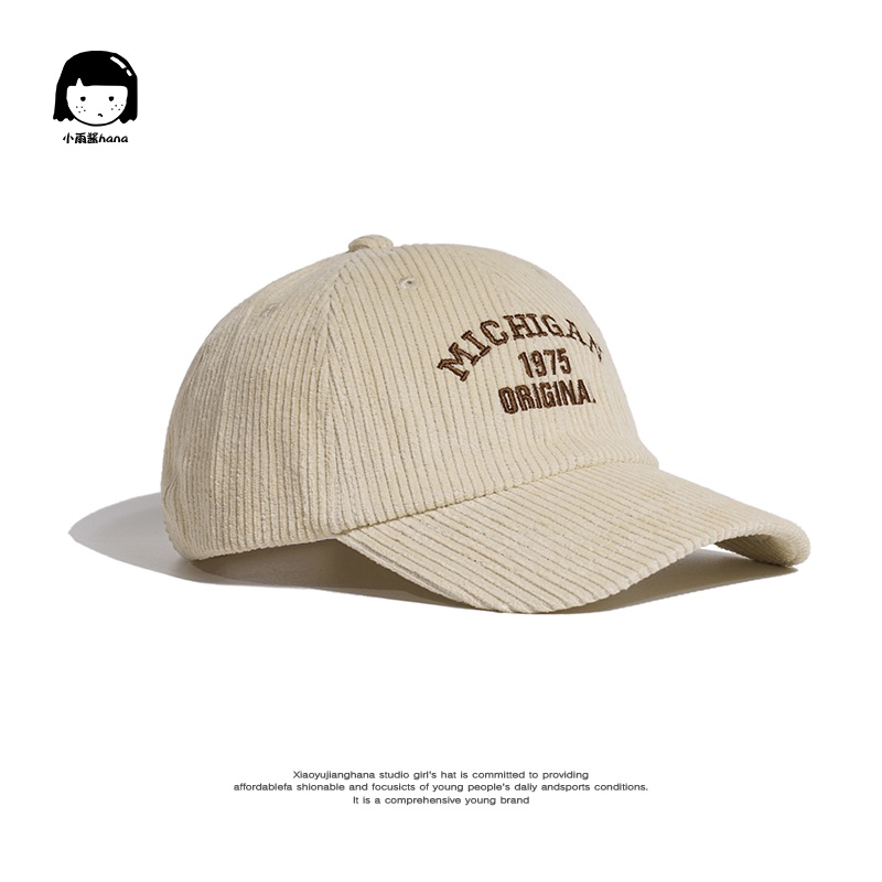 Mũ Lưỡi Trai Vải Nhung Mềm Mại Phong Cách Hong Kong Thời Trang Thu Đông