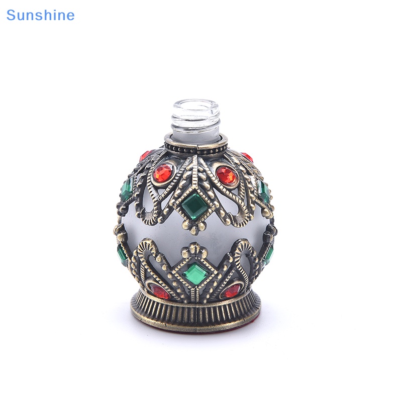 1 Chai Rỗng Bằng Kim Loại Phong Cách Ả Rập Cổ Điển