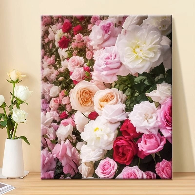 Bộ Tranh Sơn Dầu Tự Làm BP2 40 * 50cm Hình Hoa Độc Đáo