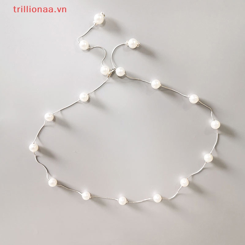Thắt Lưng Chuỗi Hạt Ngọc Trai Thời Trang Cho Nữ