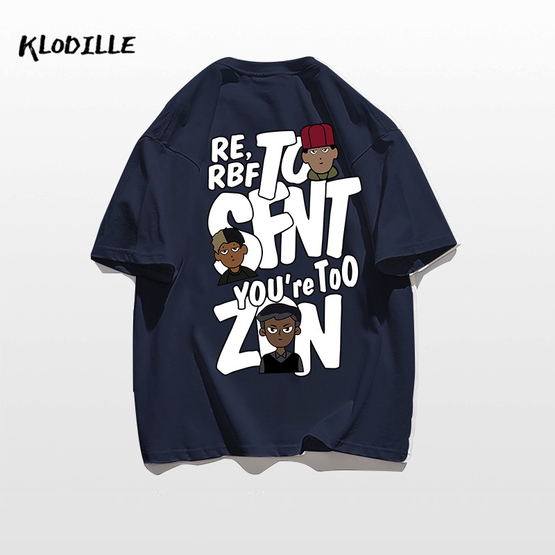 Áo Thun 100% Cotton Tay Ngắn Dáng Rộng In Họa Tiết Thời Trang Cho Nam Và Nữ 2023