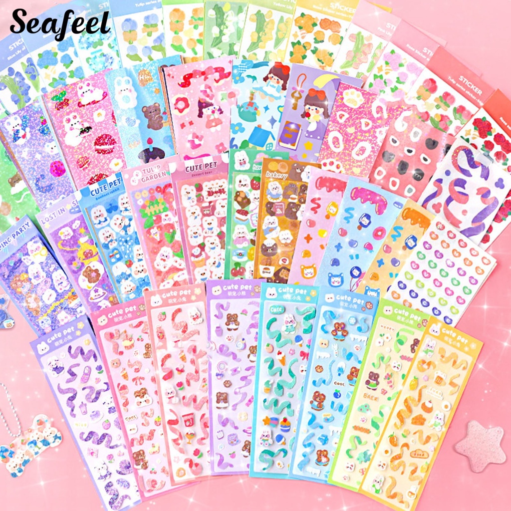 1 Bộ Miếng Dán Thẻ Goo Họa Tiết Đáng Yêu Trang Trí Sổ Tay DIY