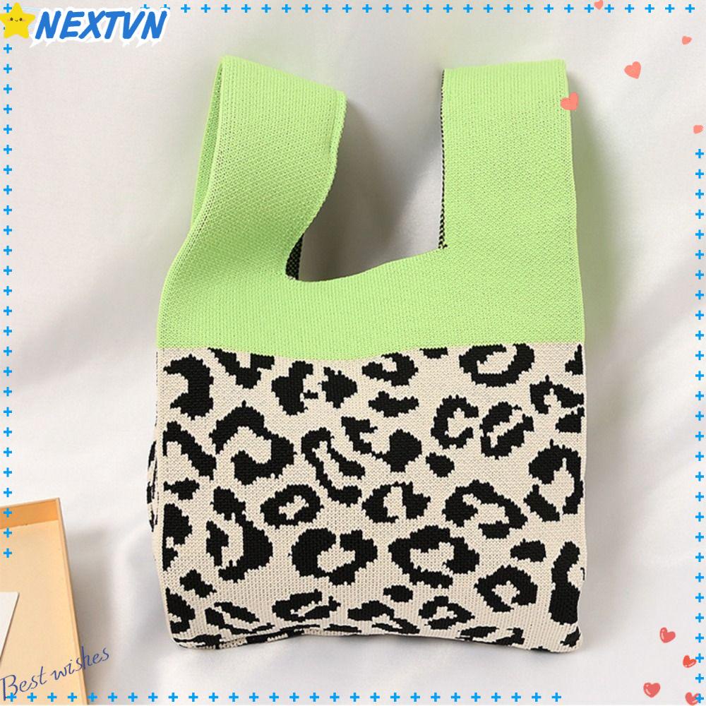 Túi Xách Mua Sắm Mini Đeo Cổ Tay Thắt Nút Thời Trang Cho Nữ