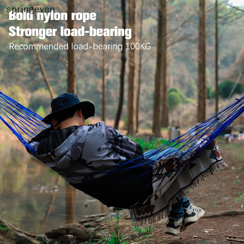 Võng Lưới Đan 10 Sợi nylon Dày Dặn Nhỏ Gọn Dễ Dàng Mang Theo Trong Nhà / Ngoài Trời