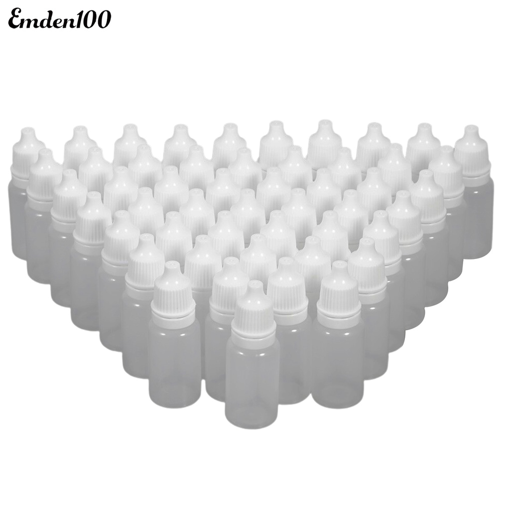 Bộ 50 Lọ Rỗng Mềm Nhỏ Giọt 10ml