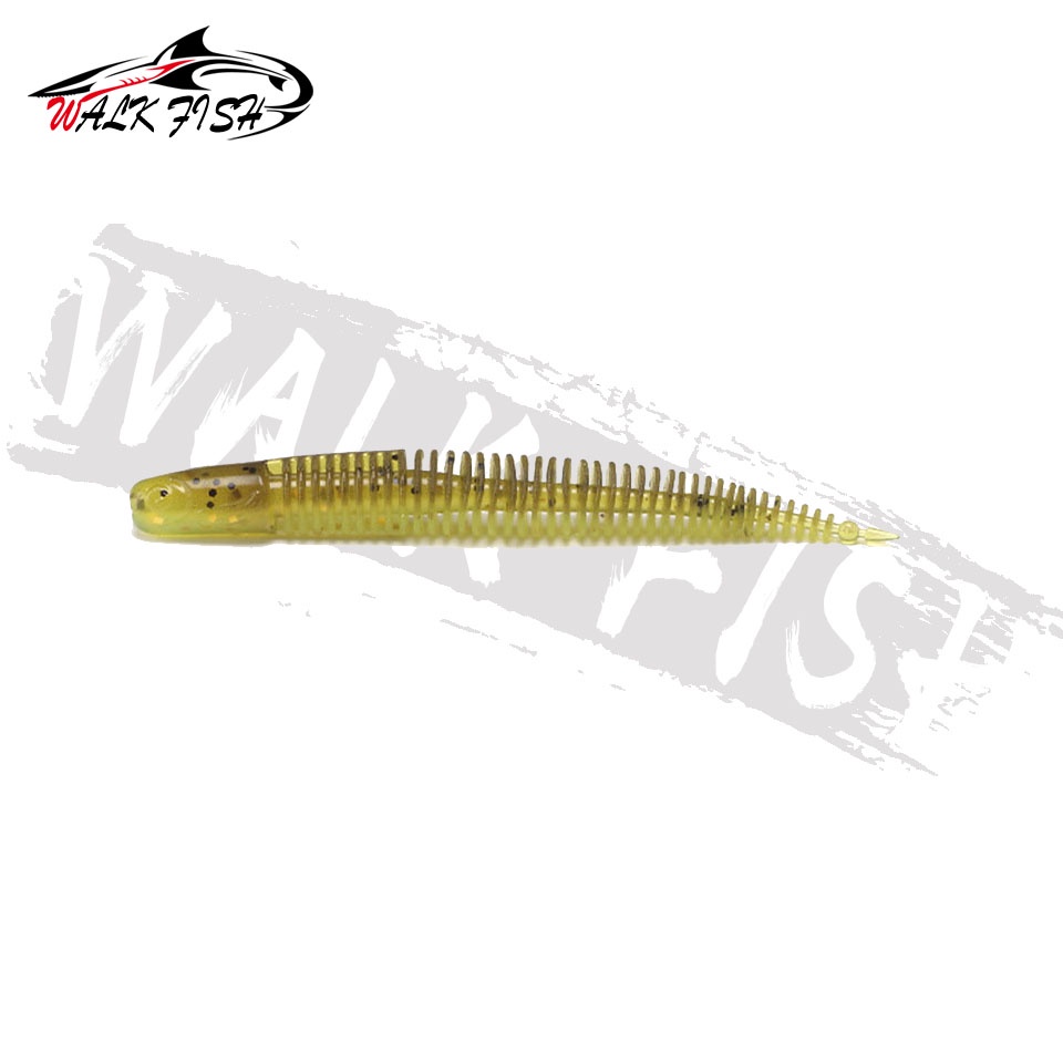 Mồi Câu Cá Giả Hình Sâu Mềm 65mm 85mm Độc Đáo