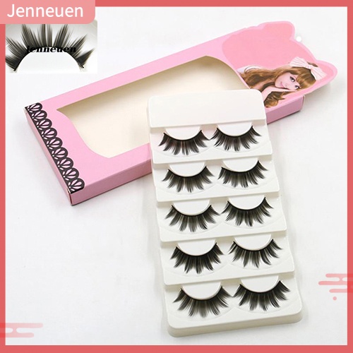 Bộ 5 Cặp Lông Mi Giả Mềm Mại Dài Và Dày Tự Nhiên