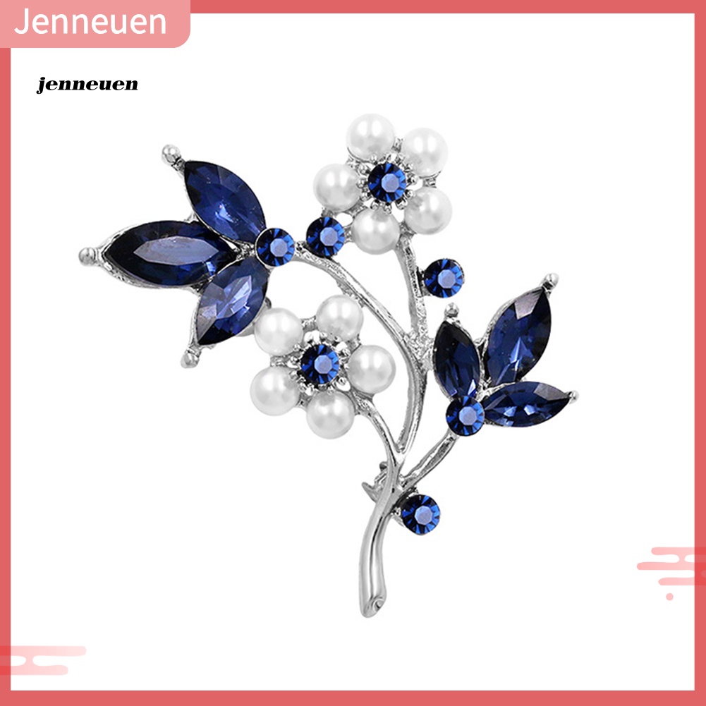 Ghim Cài Áo Hình Cánh Hoa Đính Ngọc Trai Nhân Tạo Thời Trang