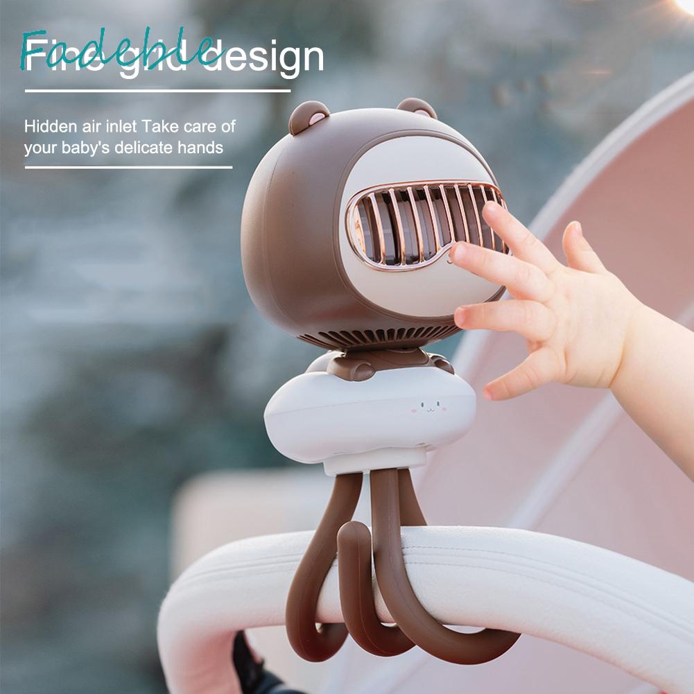 Quạt Làm Mát Cầm Tay Có Kẹp Gắn Chân Máy Không Ồn Đa Ứng Dụng