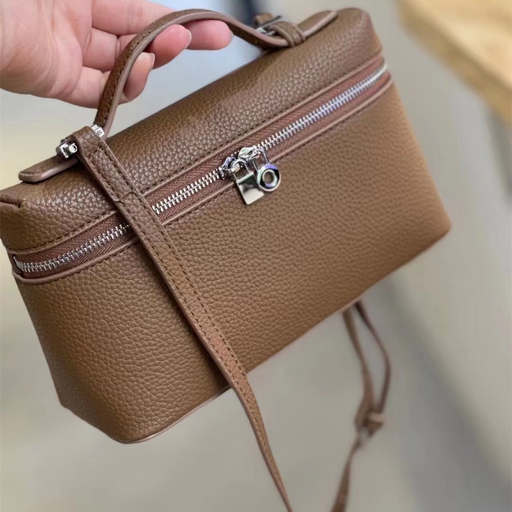 Túi Xách Da Bò Đựng Hộp Cơm Trưa Thiết Kế Đơn Giản Thời Trang Cho Nữ