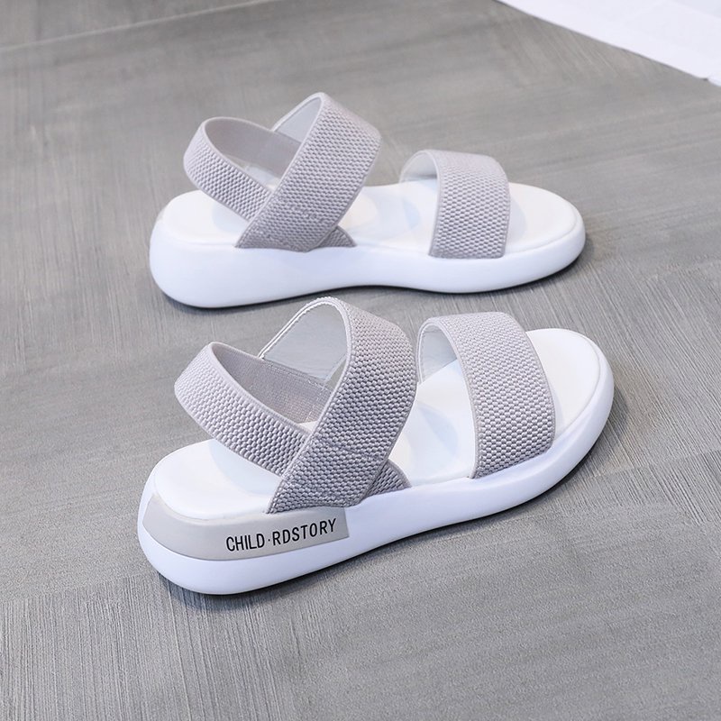 Xăng đan Thể Thao Mùa Hè 2023 Đế Dày Phối Lưới Đàn Hồi Phong Cách Roman Cho Nữ AA4485