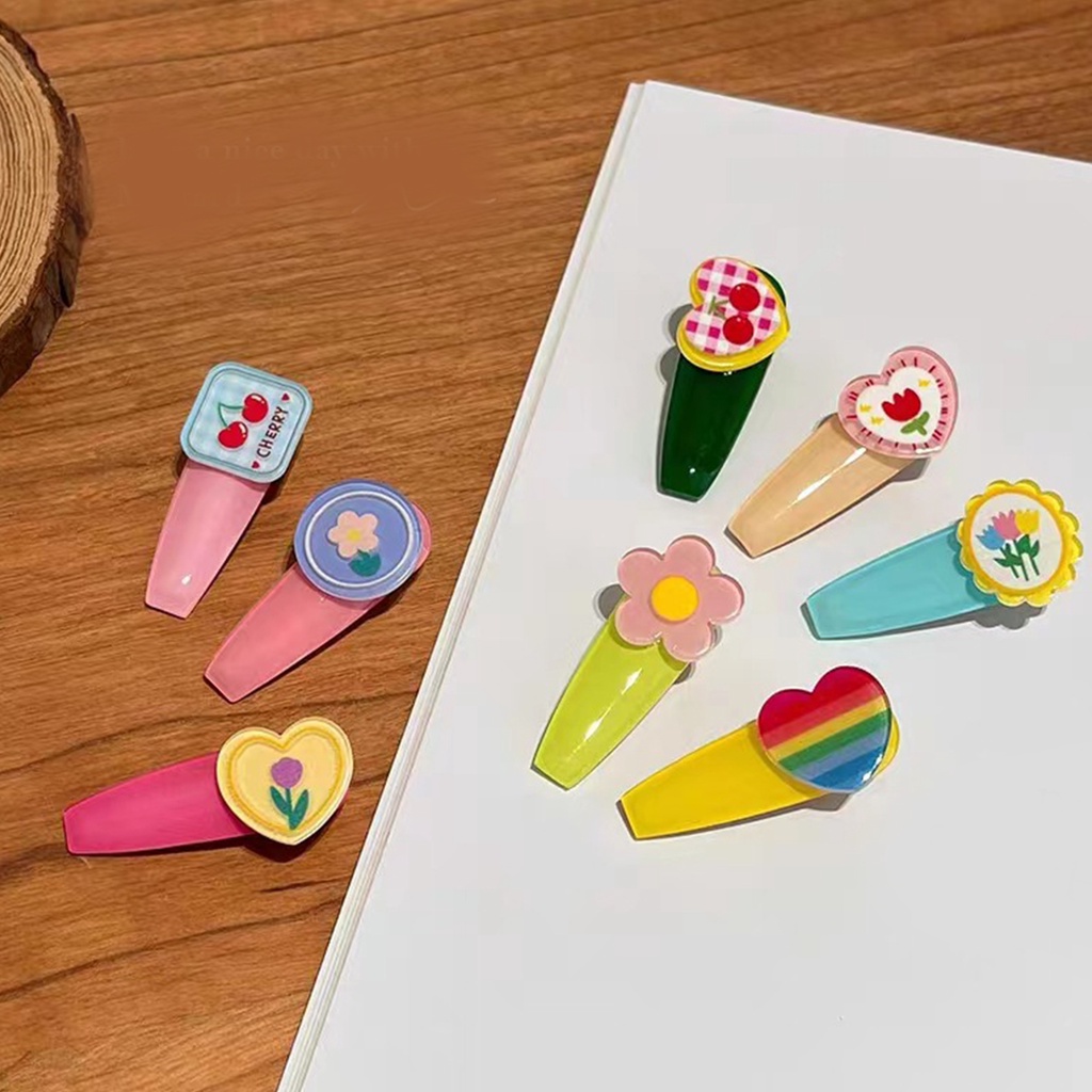 Set 1 / 5 Kẹp Tóc Hình Trái Cây Dễ Thương Cho Bé Gái