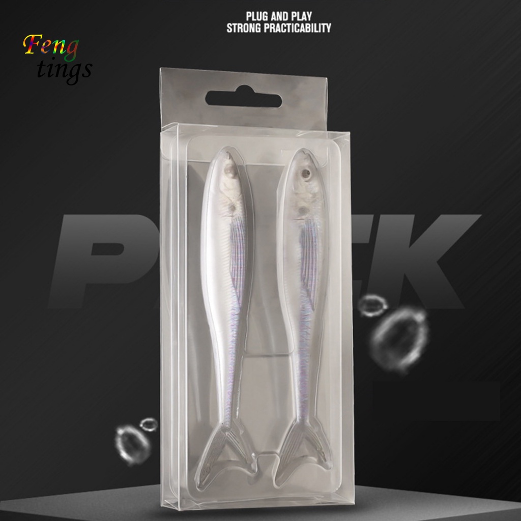 1 Set Mồi Câu Cá Giả 3D Bằng Nhựa Mềm 125cm / 11g