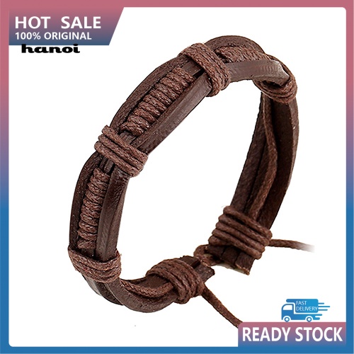 Vòng Đeo Tay Da Giả Thời Trang Cá Tính Cho Nam / Nữ