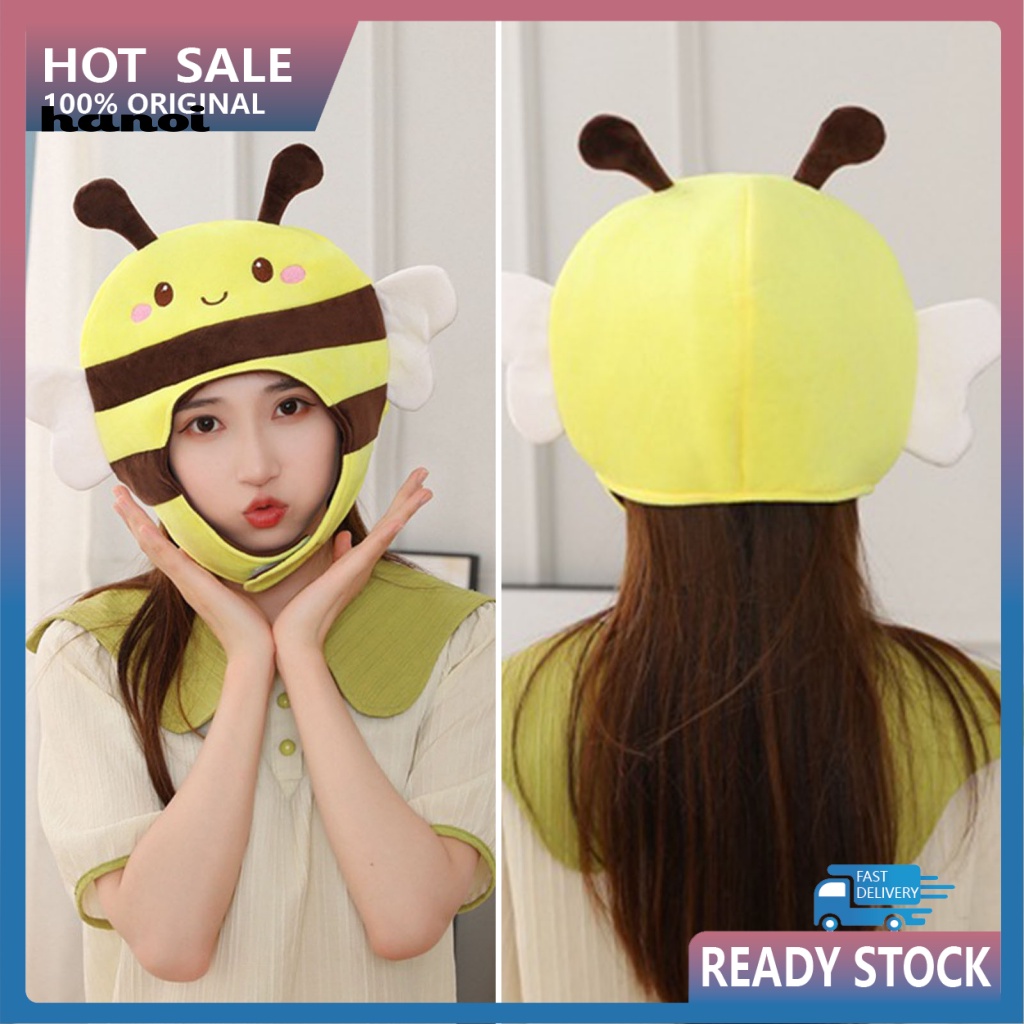 Mũ Trùm Đầu Hóa Trang Chú Ong 3D Biểu Tượng Cảm Xúc Đáng Yêu
