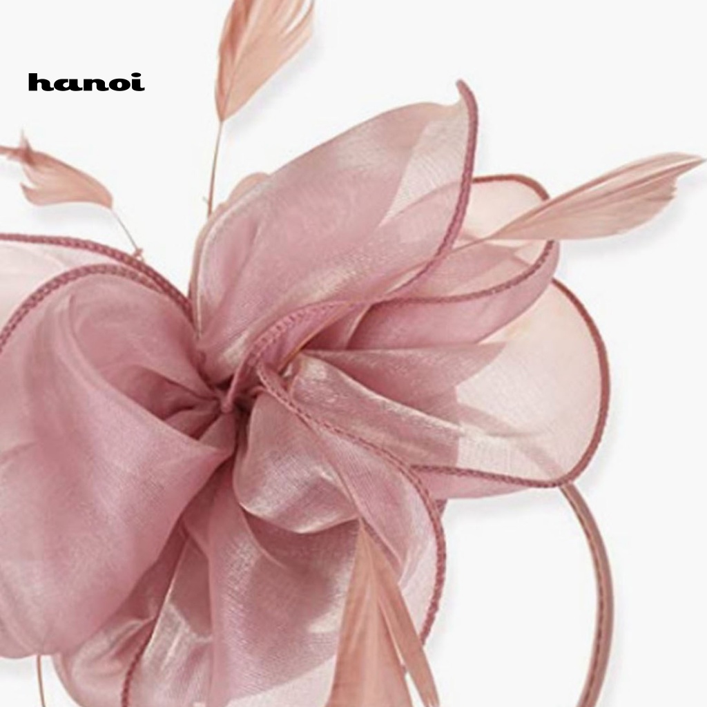 Kẹp Tóc Hình Lông Vũ Siêu Nhẹ Không Phai Màu Phong Cách Retro Dành Cho Cô Dâu