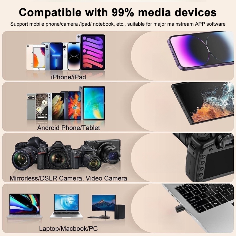 Micro Không Dây Cho IPhone IPad Micro Không Dây để Quay Video Trò Chơi Phỏng Vấn Phát Trực Tiếp