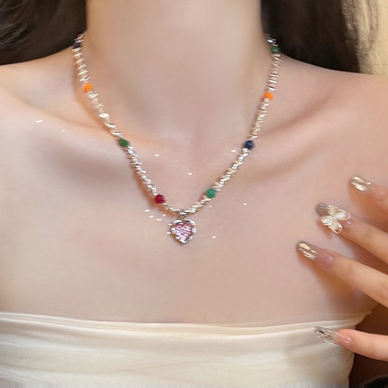 Vòng cổ Chuỗi Hạt Ngọc Trai Mặt Hình Trái Tim / Ngôi Sao / Bướm /