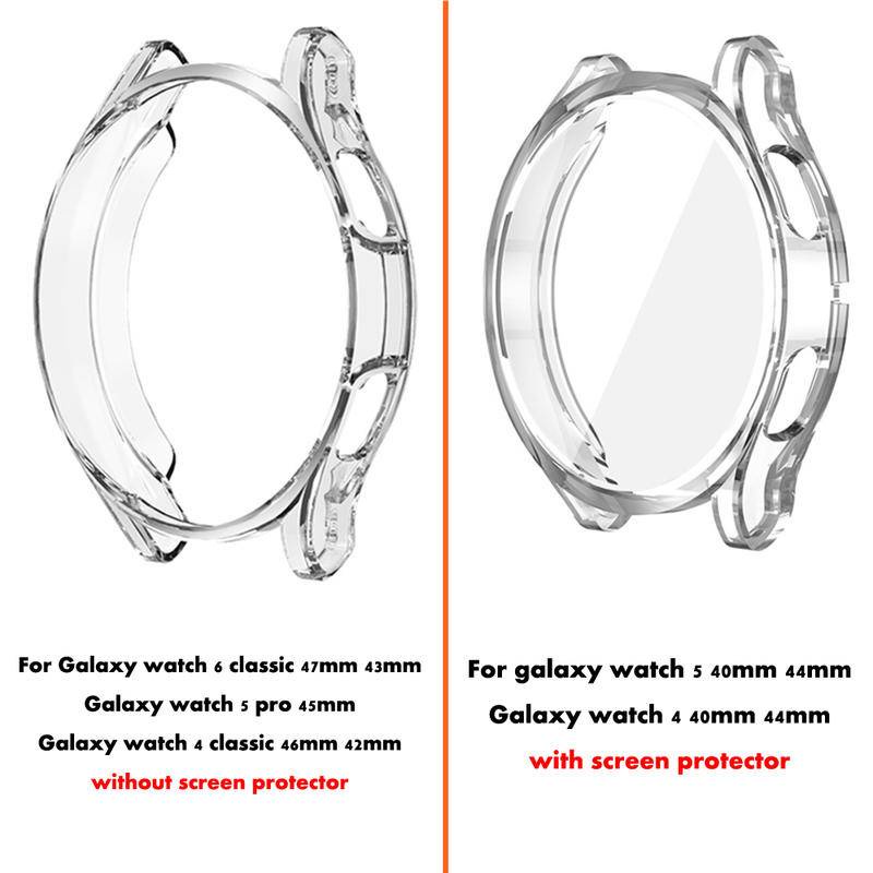 Khung Bảo Vệ Bằng pc Cho Đồng Hồ samsung galaxy watch 6 classic 43mm 47mm 6 40mm 44mm 45mm Ốp