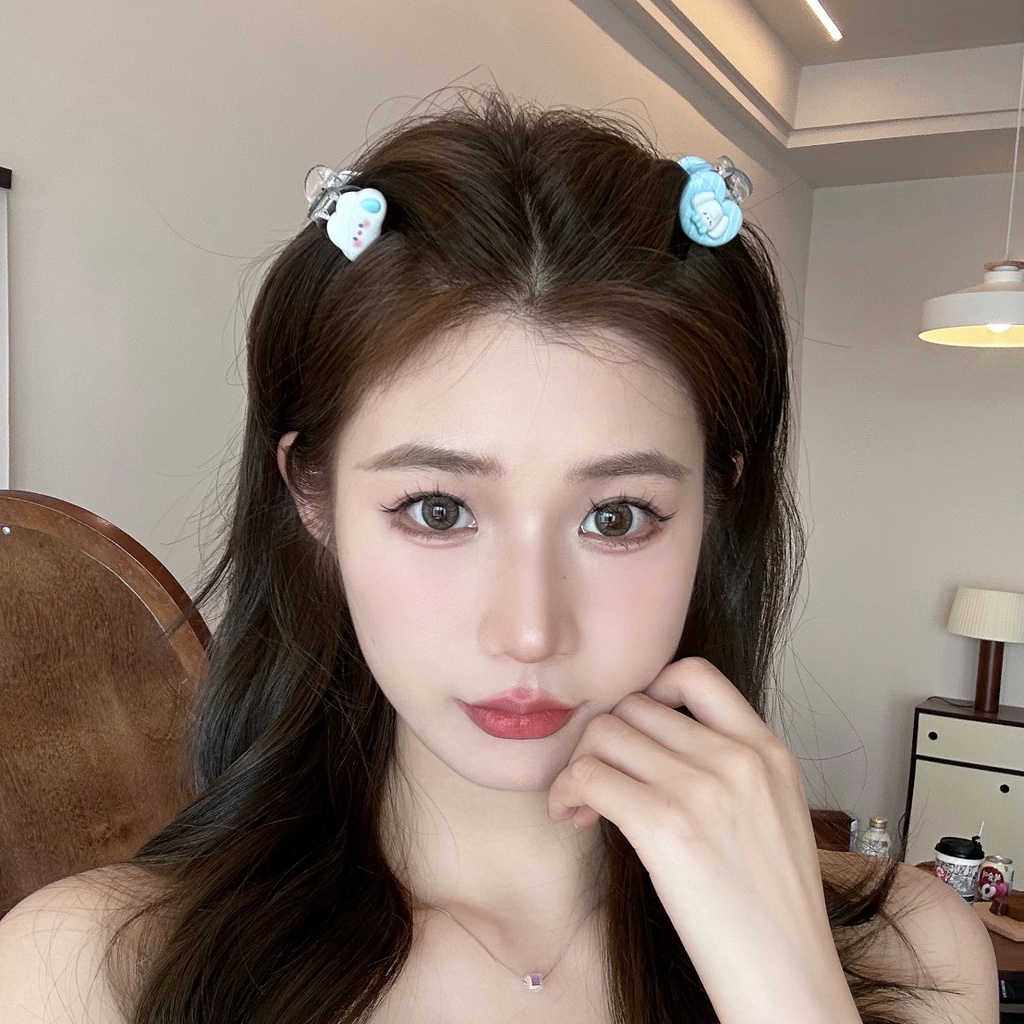 Kẹp Tóc Hình Đám Mây / Ngôi Sao / Đám Mây Màu Xanh Dương Xinh Xắn Cho Bé