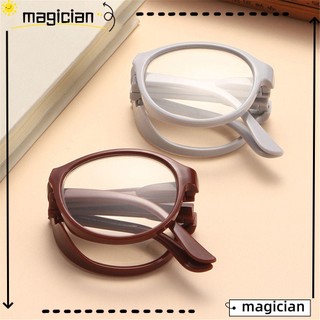 MAGIC Strength 1.0x ~ 4.0x with Glasses Case Compact Presbyopic Glasses Reading Glasses Portable Lightweight Unisex Eyewear Folding/Multicolor