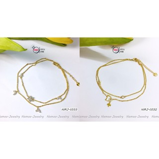 Lắc Chân Nữ C033,C032 Đính Đá Xinh Xắn Cho Nữ