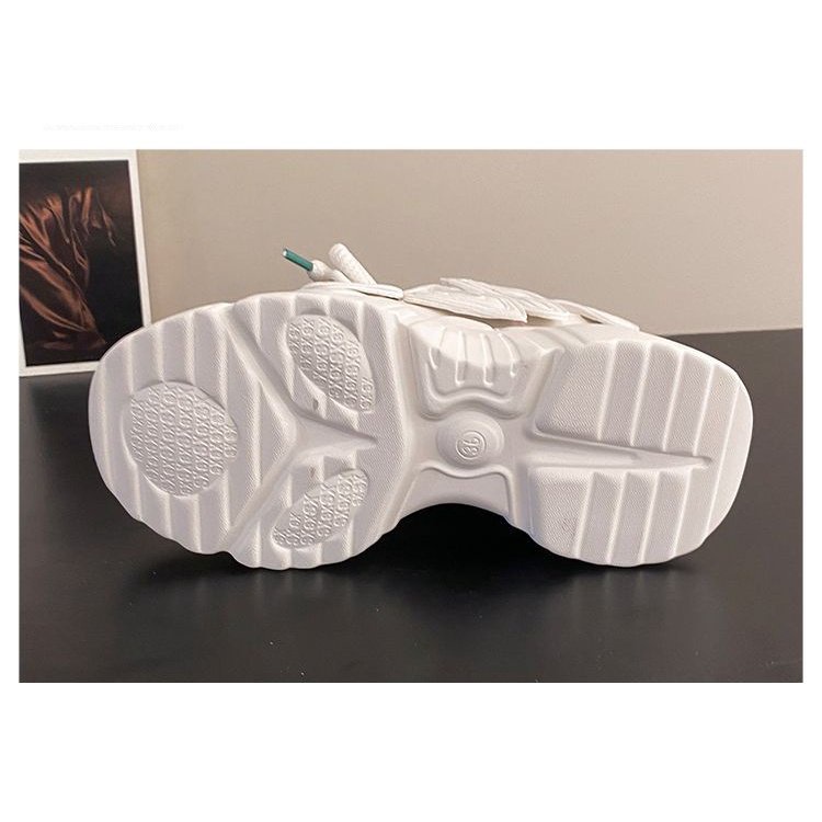 Giày Sneaker Đế Dày 8cm Phối Lưới Thoáng Khí Thời Trang Cho Nữ