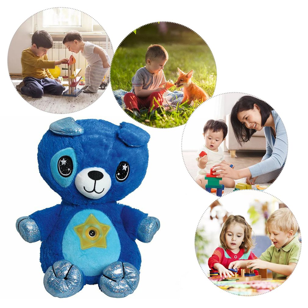Star Belly Dream Lites Children's Cartoon Plush Starry Dream Projection Lamp.