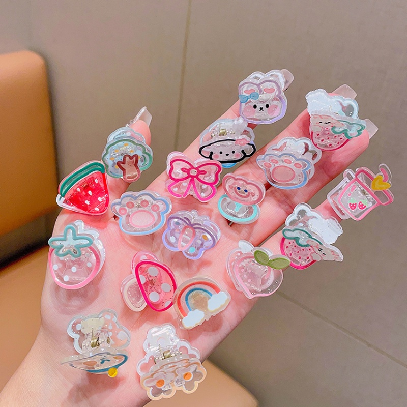 Kẹp Tóc Nhỏ Hình Hoạt Hình Dễ Thương 99% Cho Bé