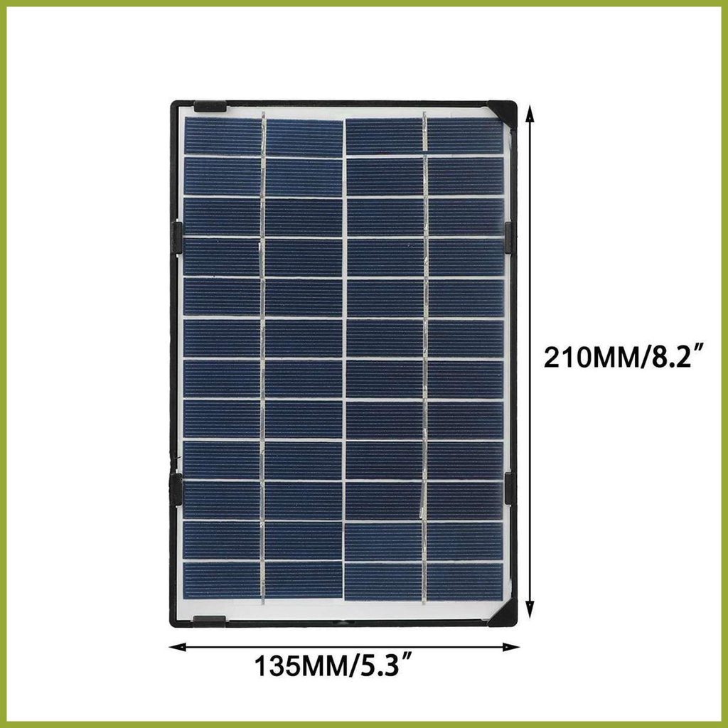 Tấm Pin Năng Lượng Mặt Trời 6W USB Dành Cho Camera An Ninh