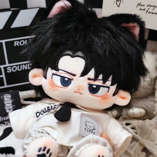20cm Búp Bê Tấn Công Titan Levi Ackerman Plushie Sang Trọng Búp Bê Cotton Quần Áo Thay Đổi Quần Áo Búp Bê