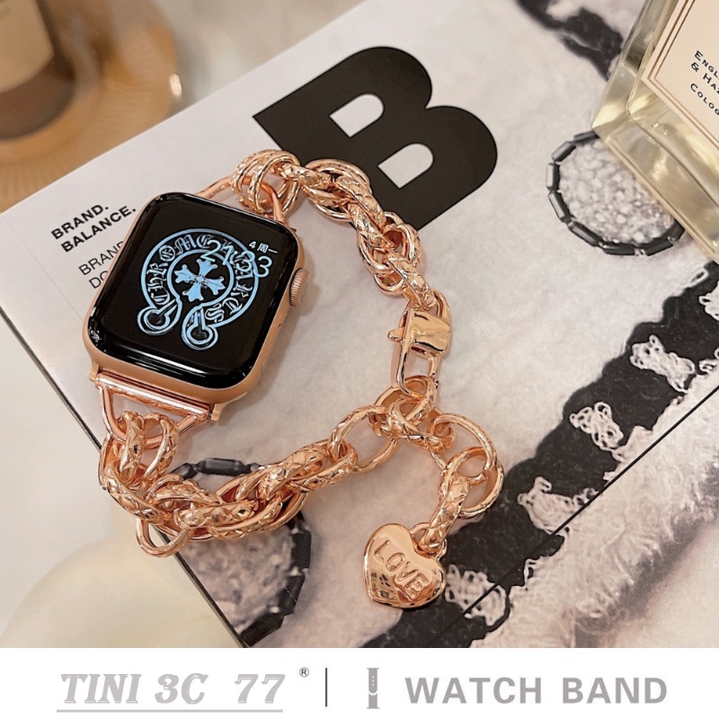 Dây Đeo Đồng Hồ Bằng Kim Loại Cho Apple Watch Series 8 7 SE 6 5 4 3 S8 Ultra 49mm 40mm 41mm 44mm 45mm