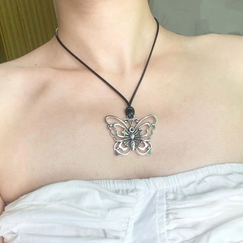 Vòng Cổ choker Mặt Hình Bướm Thời Trang Cho Nữ