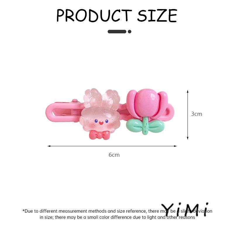 Kẹp Tóc Mái Hình Hoa Nhiều Màu Sắc Dễ Thương Cho Nữ