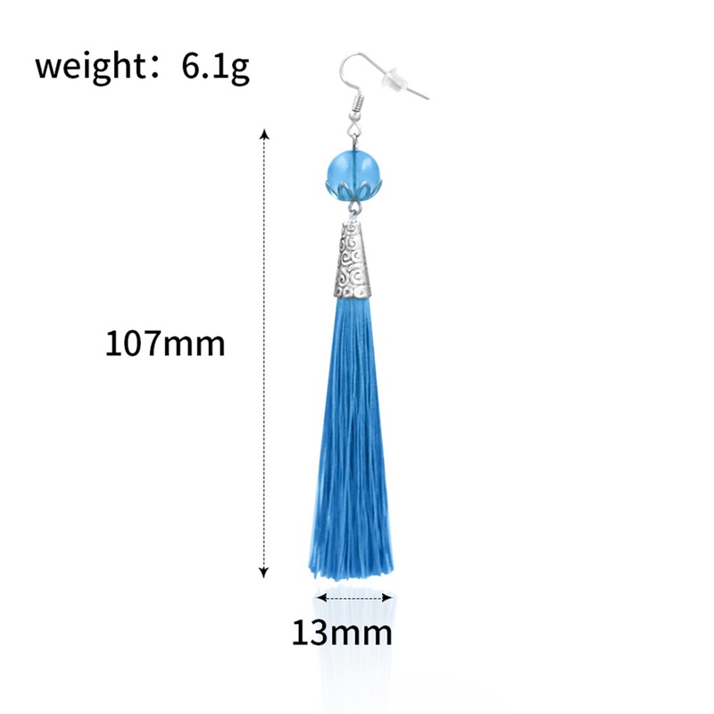 1 Khuyên Tai Tua Rua Dài Hóa Trang Anime Genshin Va Chạm Zhongli Độc Đáo