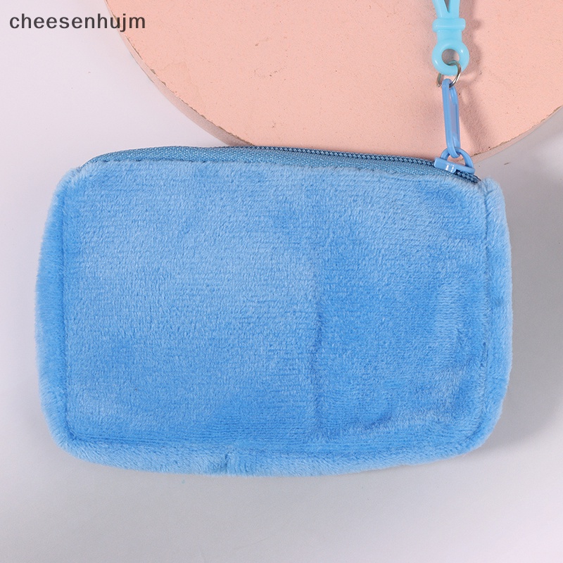 Ví Đựng Tiền Xu Bằng Vải Bông Màu Kẹo Ngọt Hình Vuông Dễ Thương