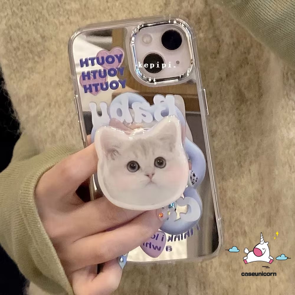 Giá Đỡ Điện Thoại Hình Hoạt Hình Bằng Acrylic Phong Cách Hàn Quốc